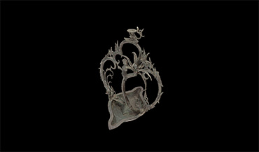 View an interactive 3-D model of a 14th- or 15th- century hanging oil lamp.